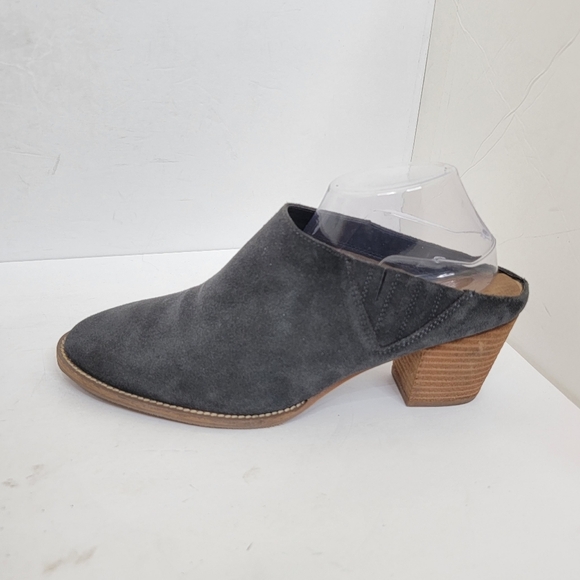 Blondo Norwich Mules Slip On Shoes Grey Suede Leather Waterproof Size 12 - Picture 3 of 10